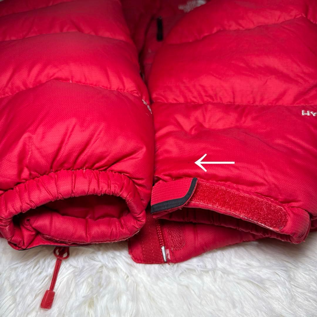 ノースフェイス ダウンジャケット レッドキッズ XXL