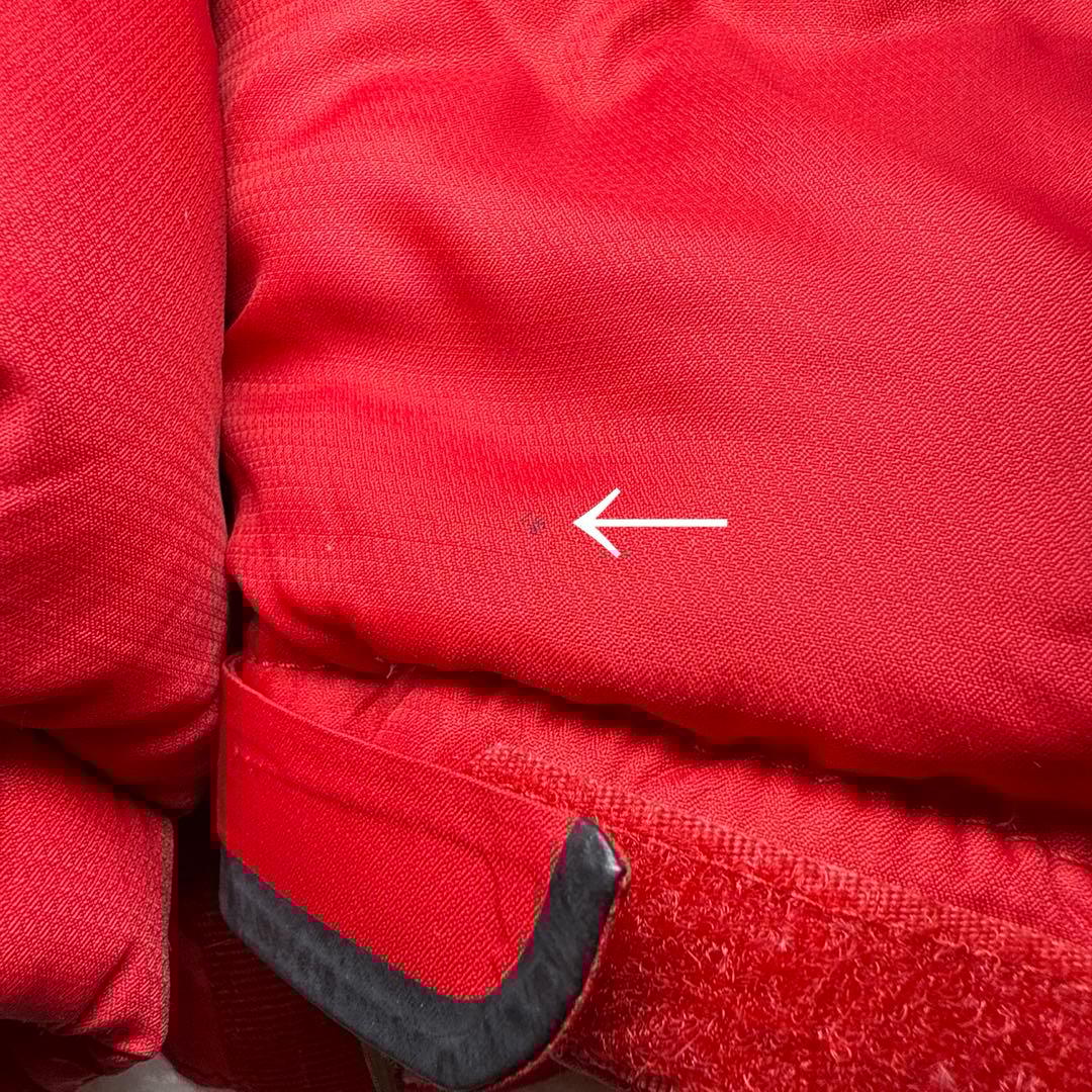 ノースフェイス ダウンジャケット レッドキッズ XXL