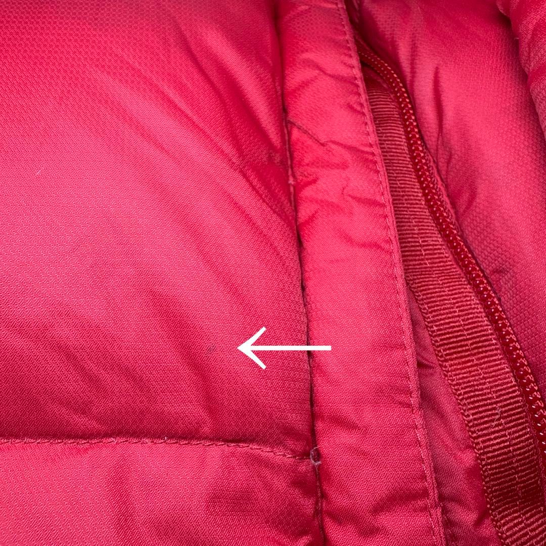 ノースフェイス ダウンジャケット レッドキッズ XXL