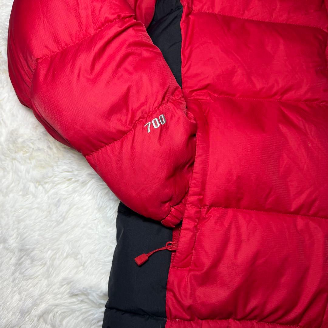 ノースフェイス ダウンジャケット レッドキッズ XXL