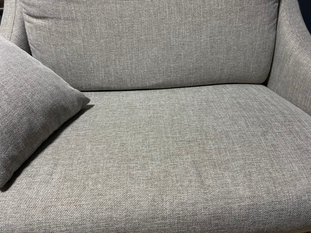 unico 2人掛けソファ グレー