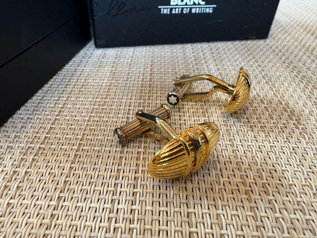 【未使用品】モンブラン＊ ＊カフリンクス＊ゴールド＊MEISTERSTÜCK