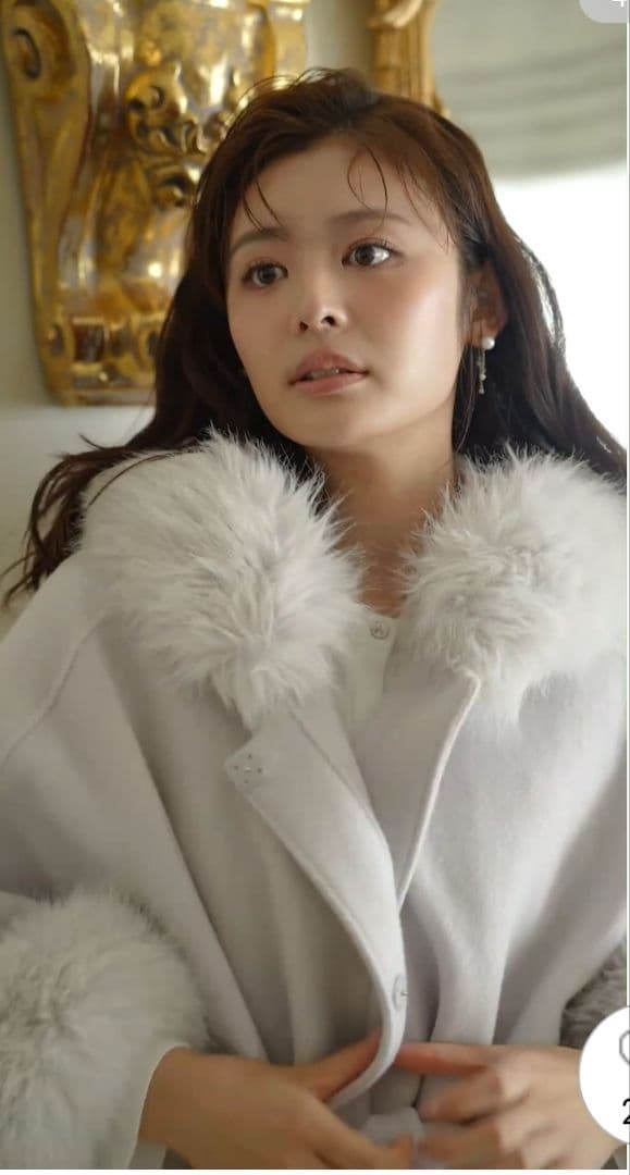 マコリン ♪ CELFORD セルフォード ファーポンチョコート