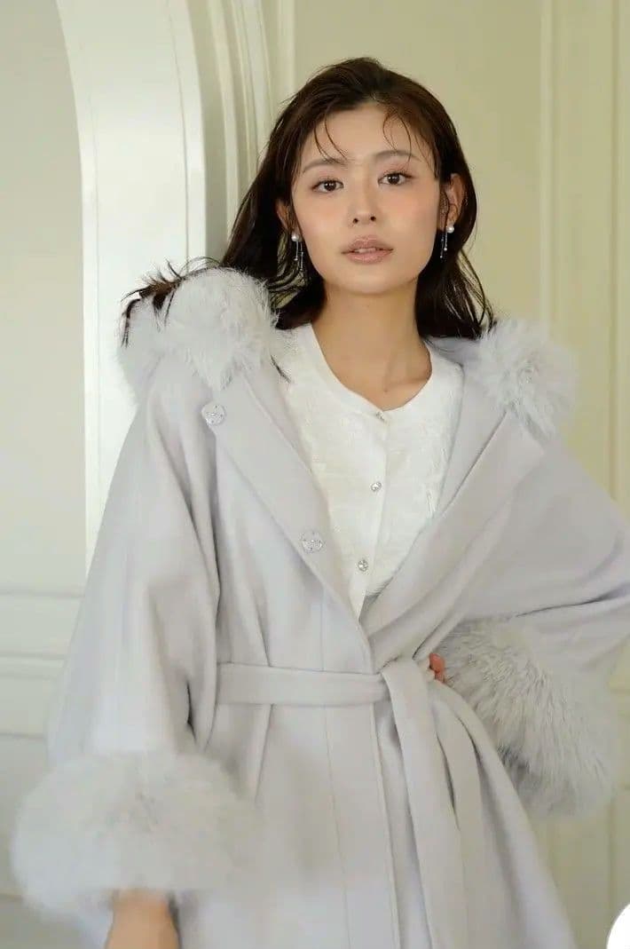 マコリン ♪ CELFORD セルフォード ファーポンチョコート