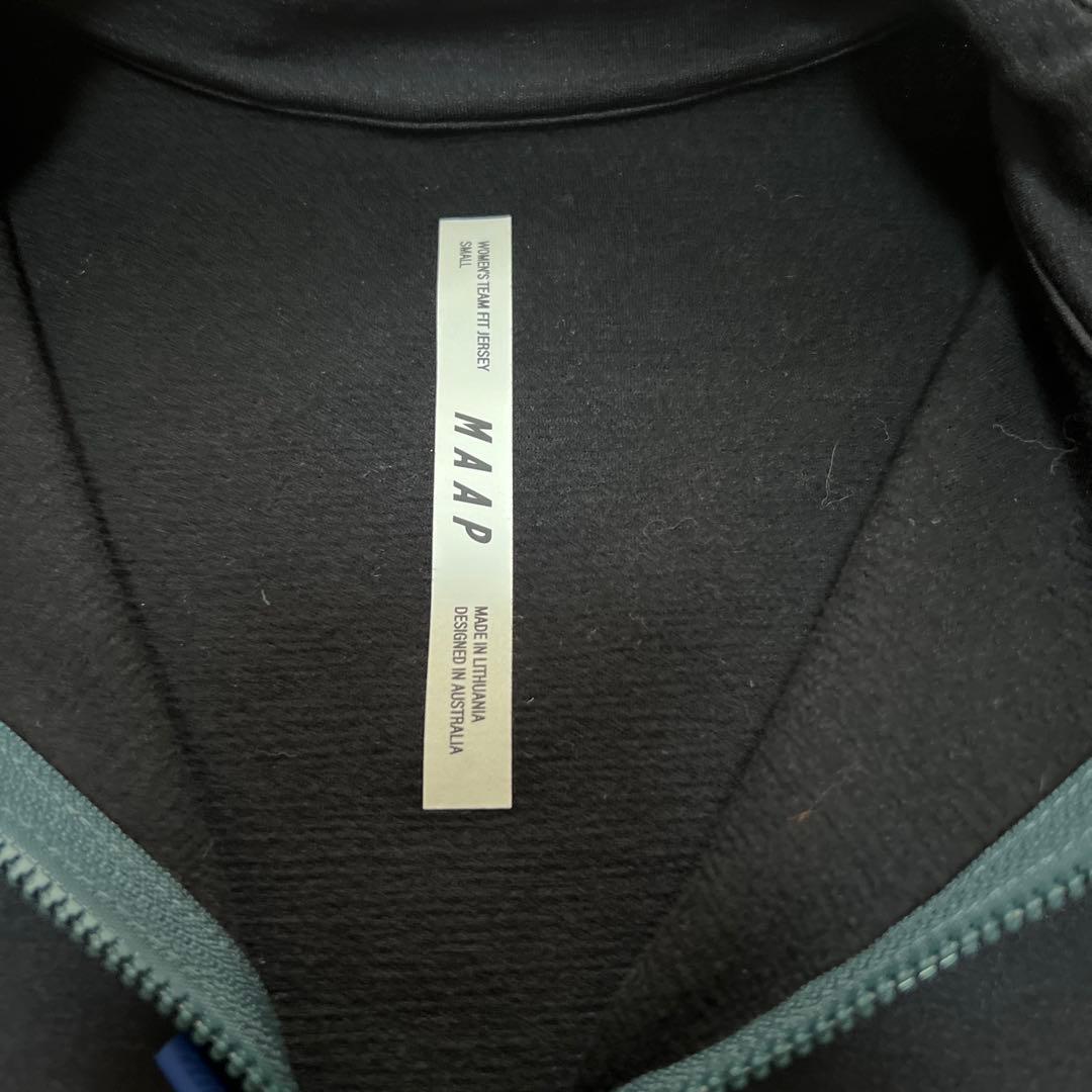  サイクルジャージ 裏起毛 ブラック/ブルー ロング レディース