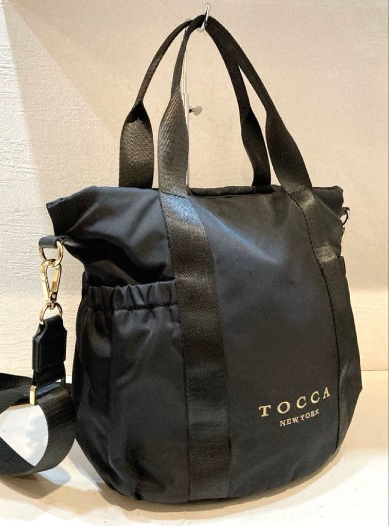 【美品】TOCCA SANA SIDEPOCKET TOTE 2way 黒