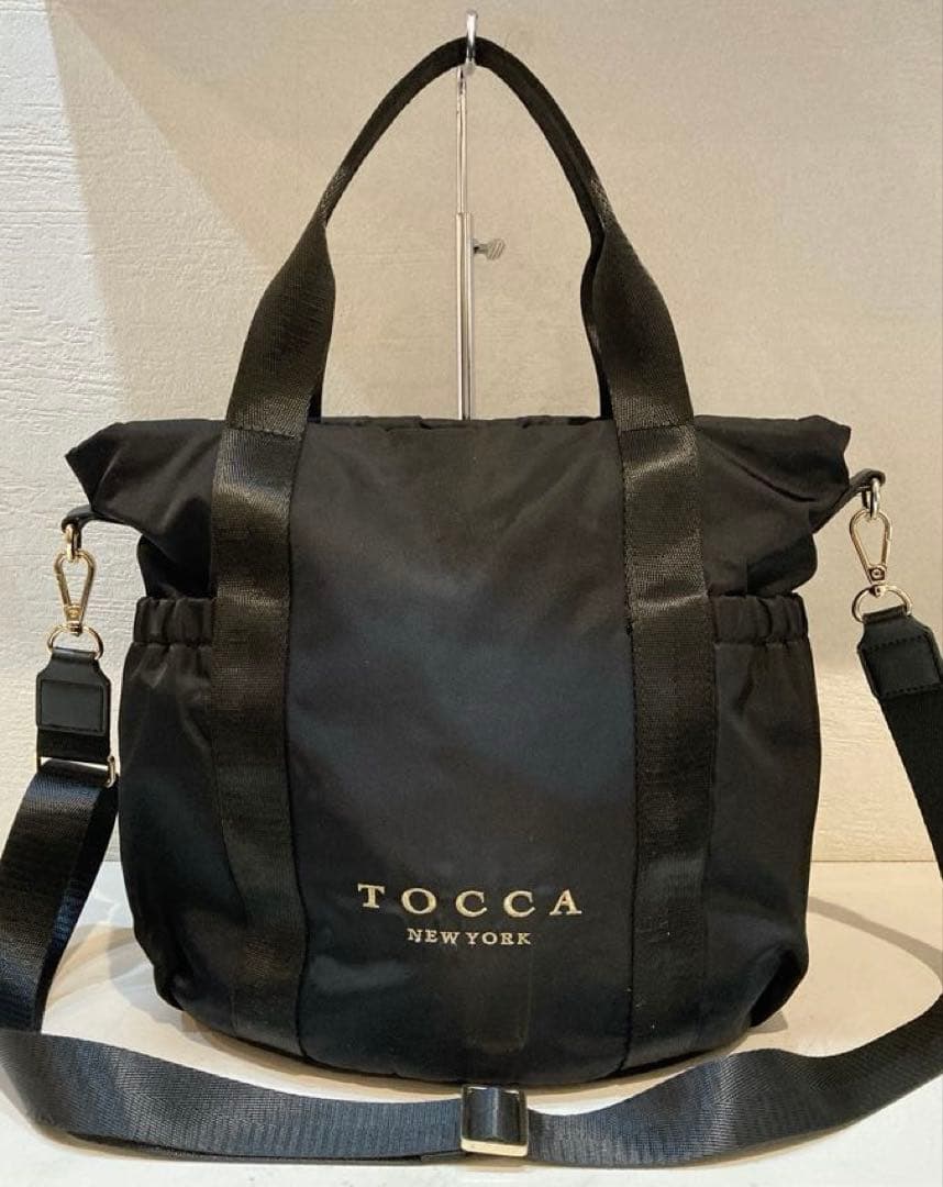 【美品】TOCCA SANA SIDEPOCKET TOTE 2way 黒