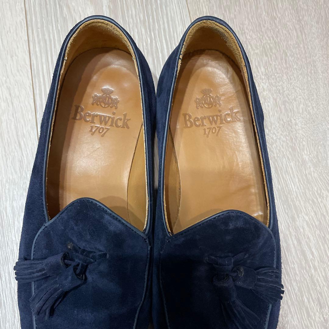 【値下げ】Berwickスエードタッセルローファー　サイズ39
