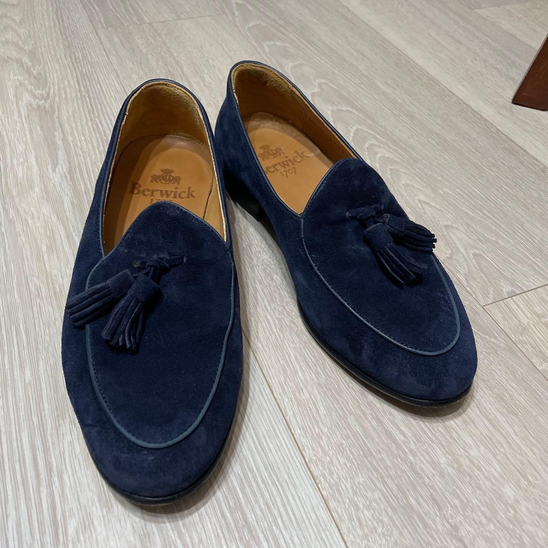 【値下げ】Berwickスエードタッセルローファー　サイズ39