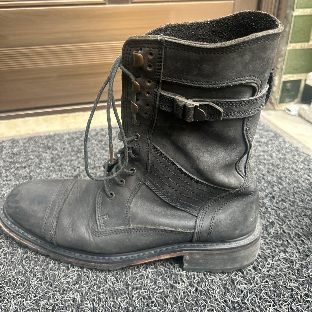 GOA レースアップブーツ 本革 イタリア製ソール 約28cm ブラック