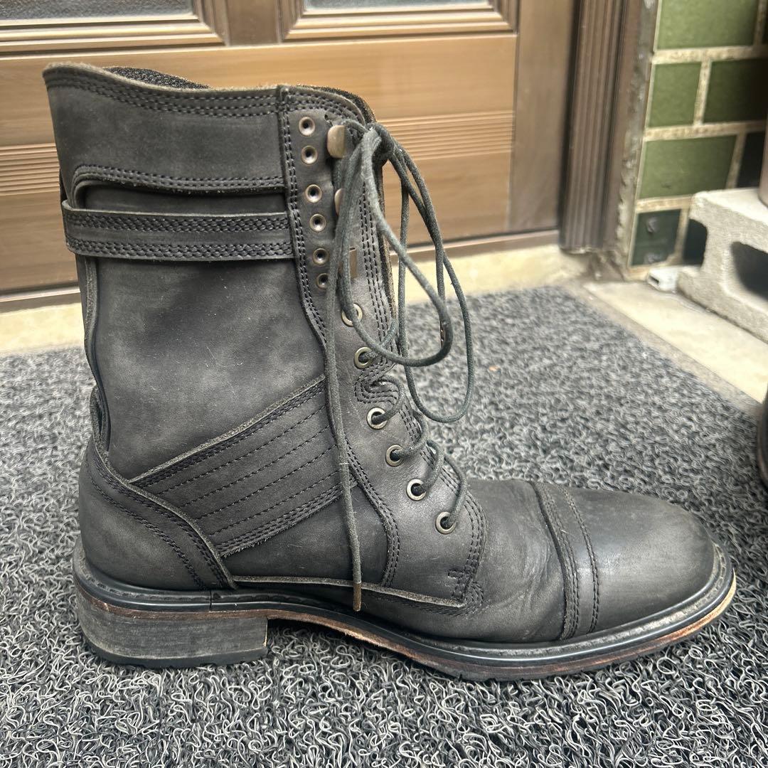 GOA レースアップブーツ 本革 イタリア製ソール 約28cm ブラック