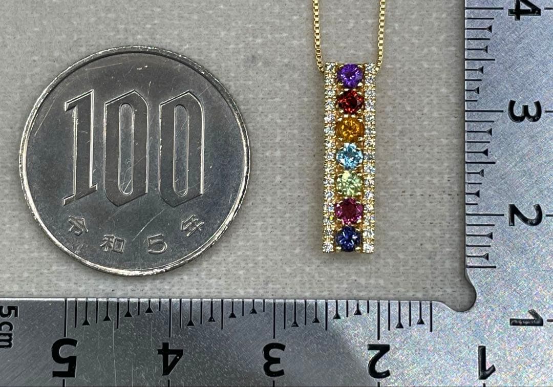 専用JA218★高級 マルチストーン ダイヤ K18 ヘッド 鑑別書付