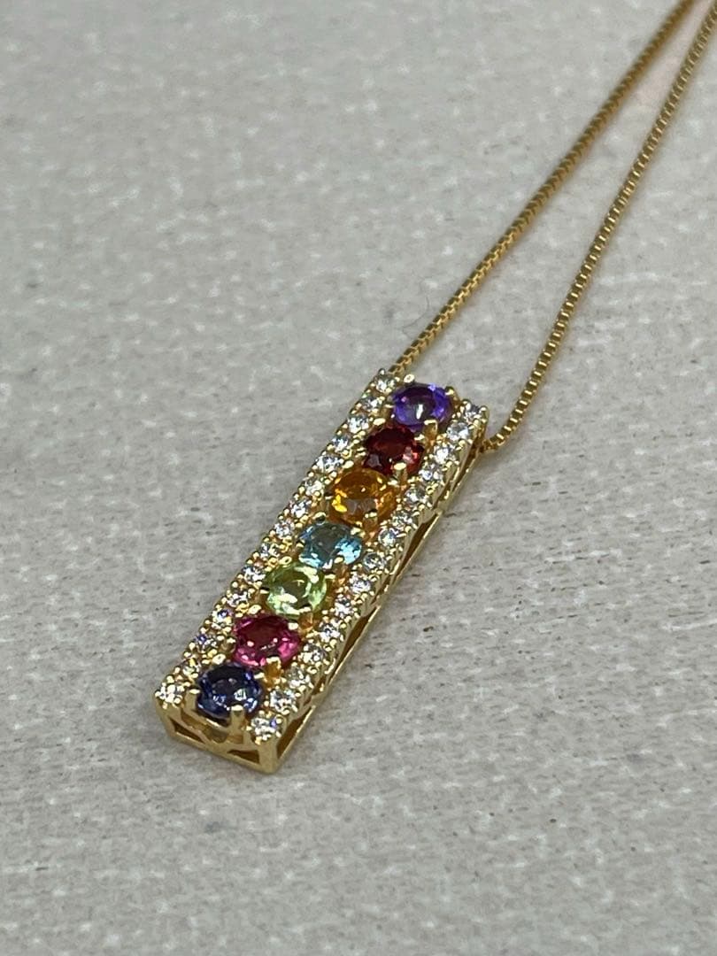 専用JA218★高級 マルチストーン ダイヤ K18 ヘッド 鑑別書付