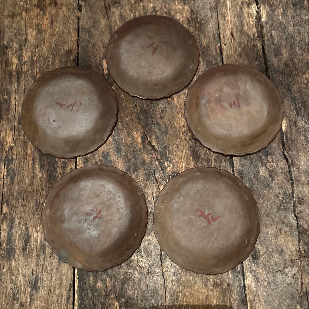 古備前　煎餅皿❷ ❸瓢箪から駒　10枚　午年　縁起物　開運