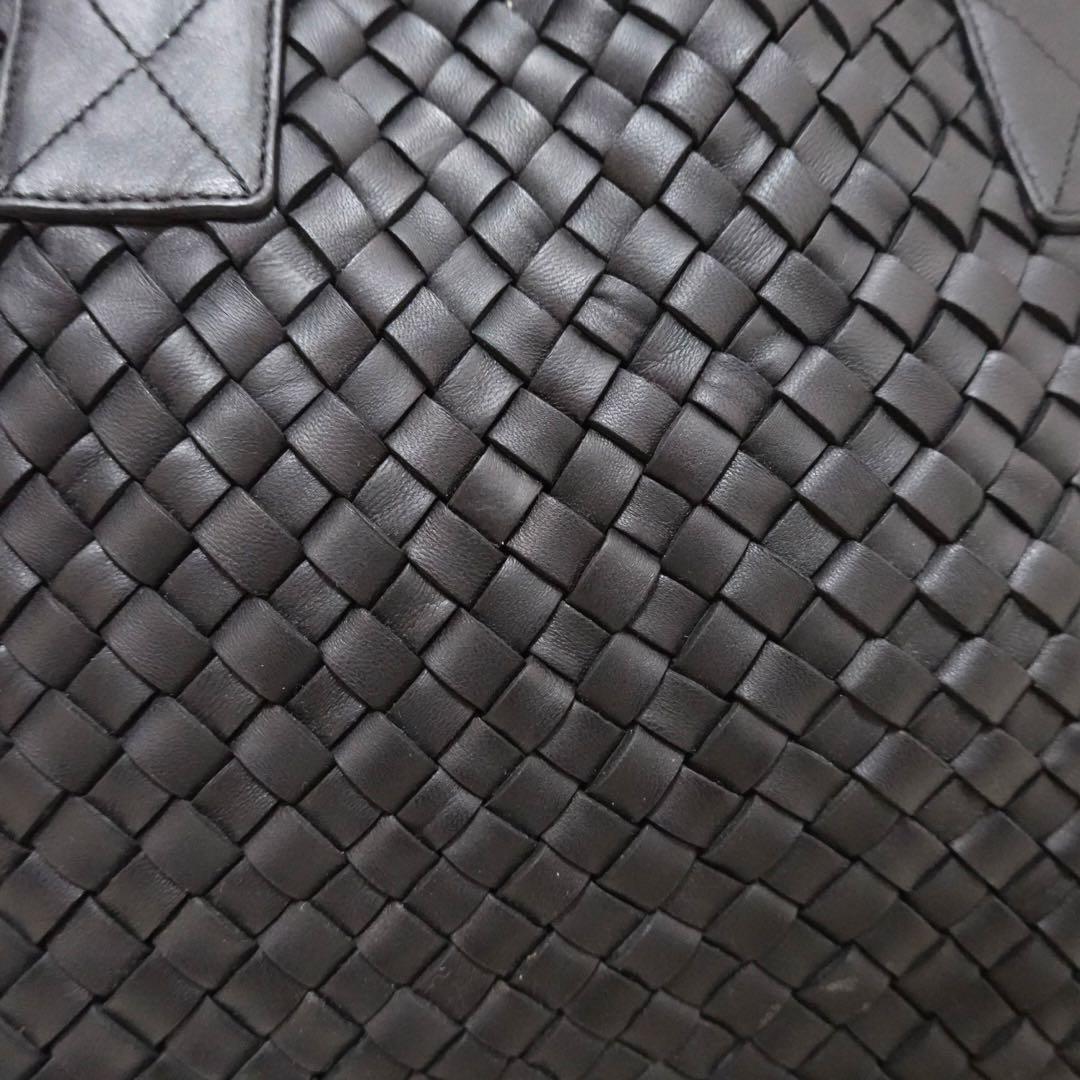 ボッテガヴェネタ　カバ　MM トートバッグ　ビジネスバッグ　黒　イントレチャート