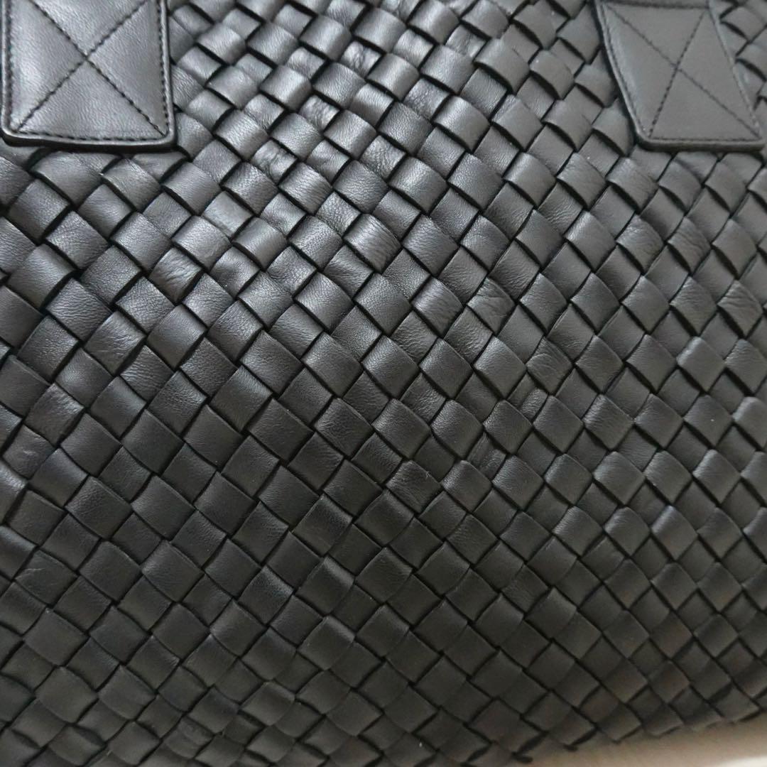 ボッテガヴェネタ　カバ　MM トートバッグ　ビジネスバッグ　黒　イントレチャート