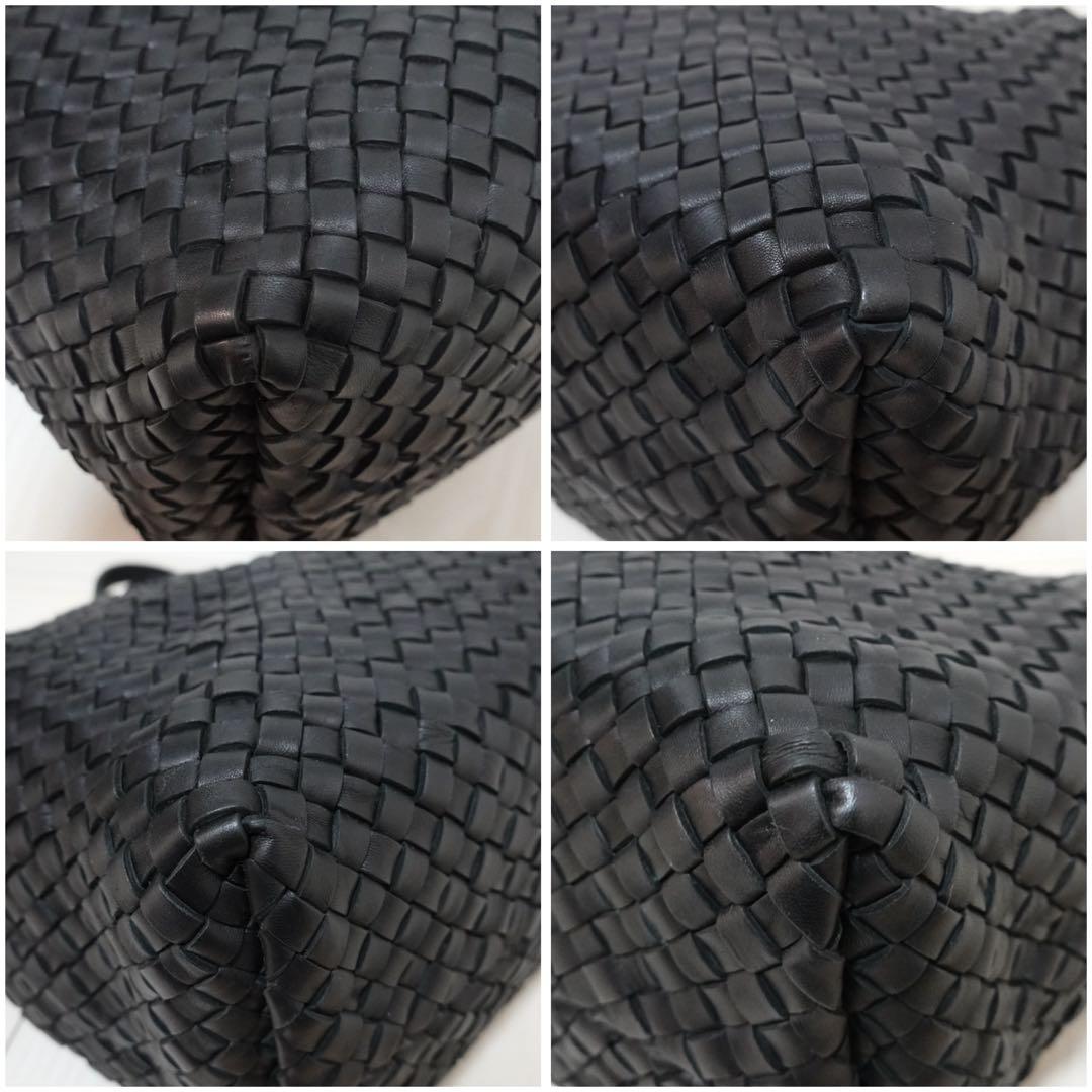 ボッテガヴェネタ　カバ　MM トートバッグ　ビジネスバッグ　黒　イントレチャート