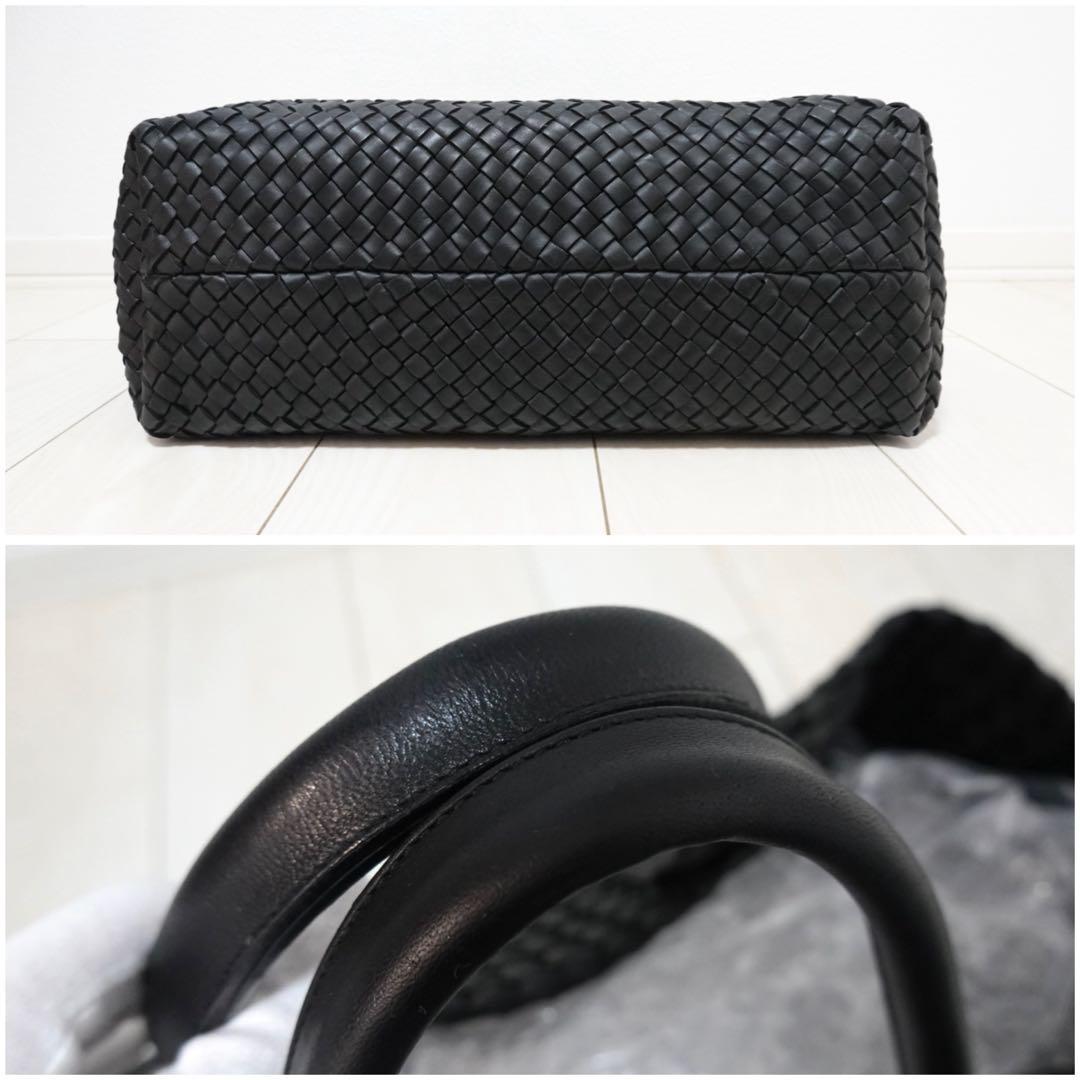 ボッテガヴェネタ　カバ　MM トートバッグ　ビジネスバッグ　黒　イントレチャート