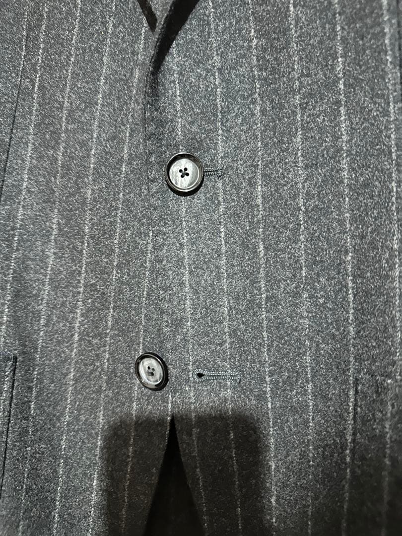 【美品】タリアトーレ　ダークグレー ストライプ テーラードジャケット