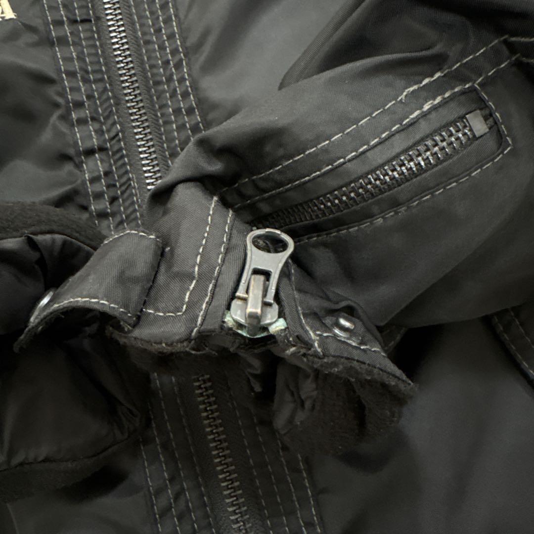 XLサイズ✨イエローコーン　ライダース　両肘プロテクターあり　ロゴ　ブラック