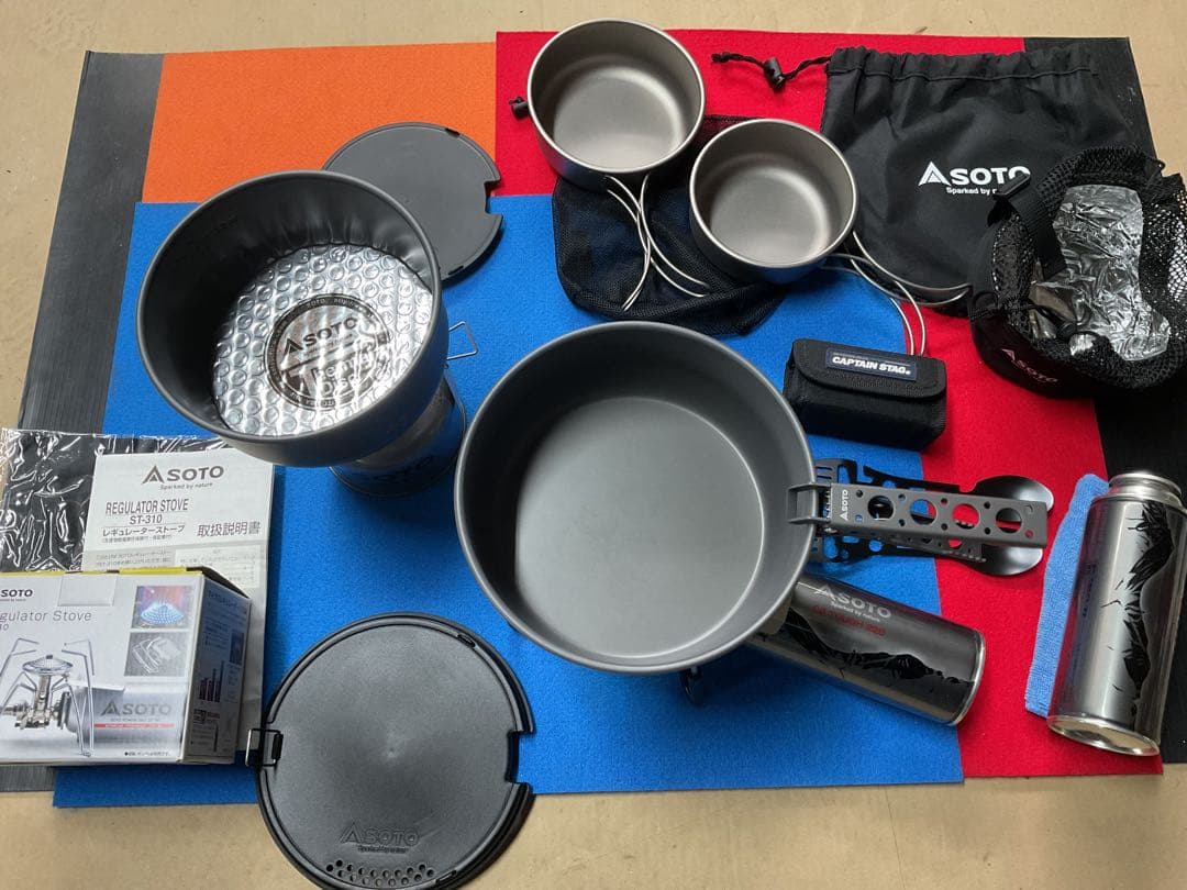 SOTO新品クックシステム+新品ST-310+新品CSMicroバーナー他セット