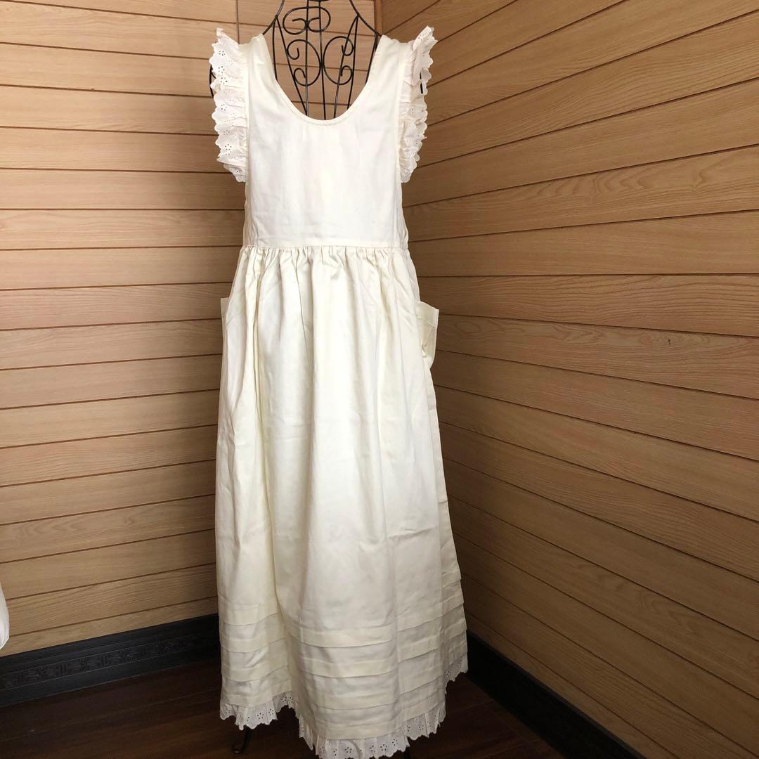 ♥新品タグ付き　ANLICO アンリコ ドレスエプロン♥刺繍レース