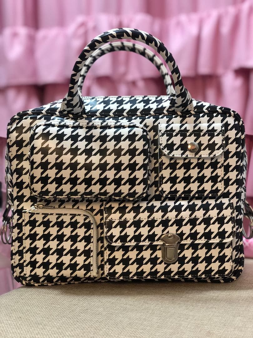 コムデギャルソン　千鳥柄　バッグ