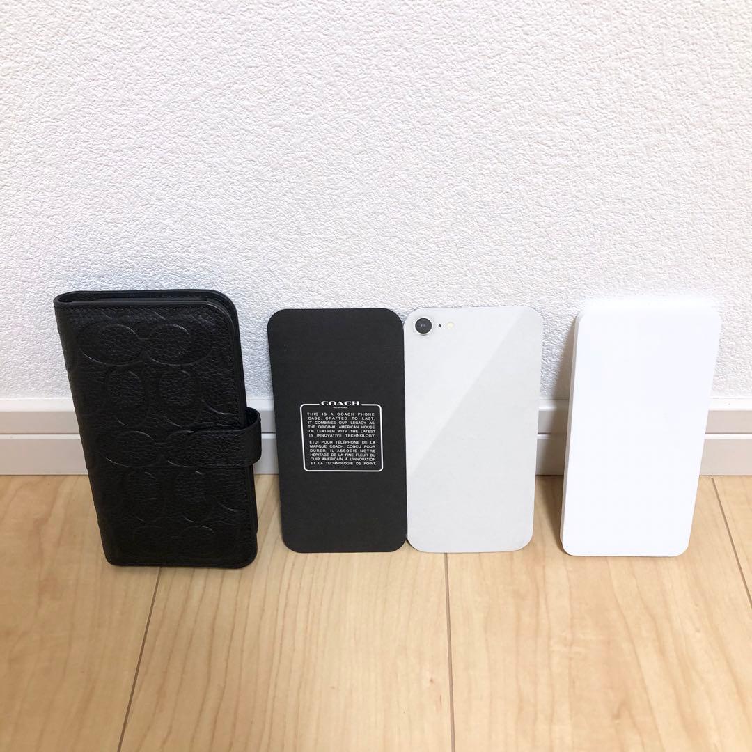 COACH 手帳型 iPhoneSE3 7/8 ケース ブラック