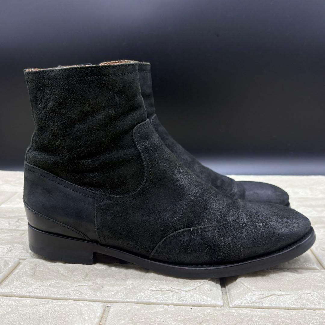 【良品】BUTTERO ブッテロ サイドジップブーツ 41.5 レザー ブラック