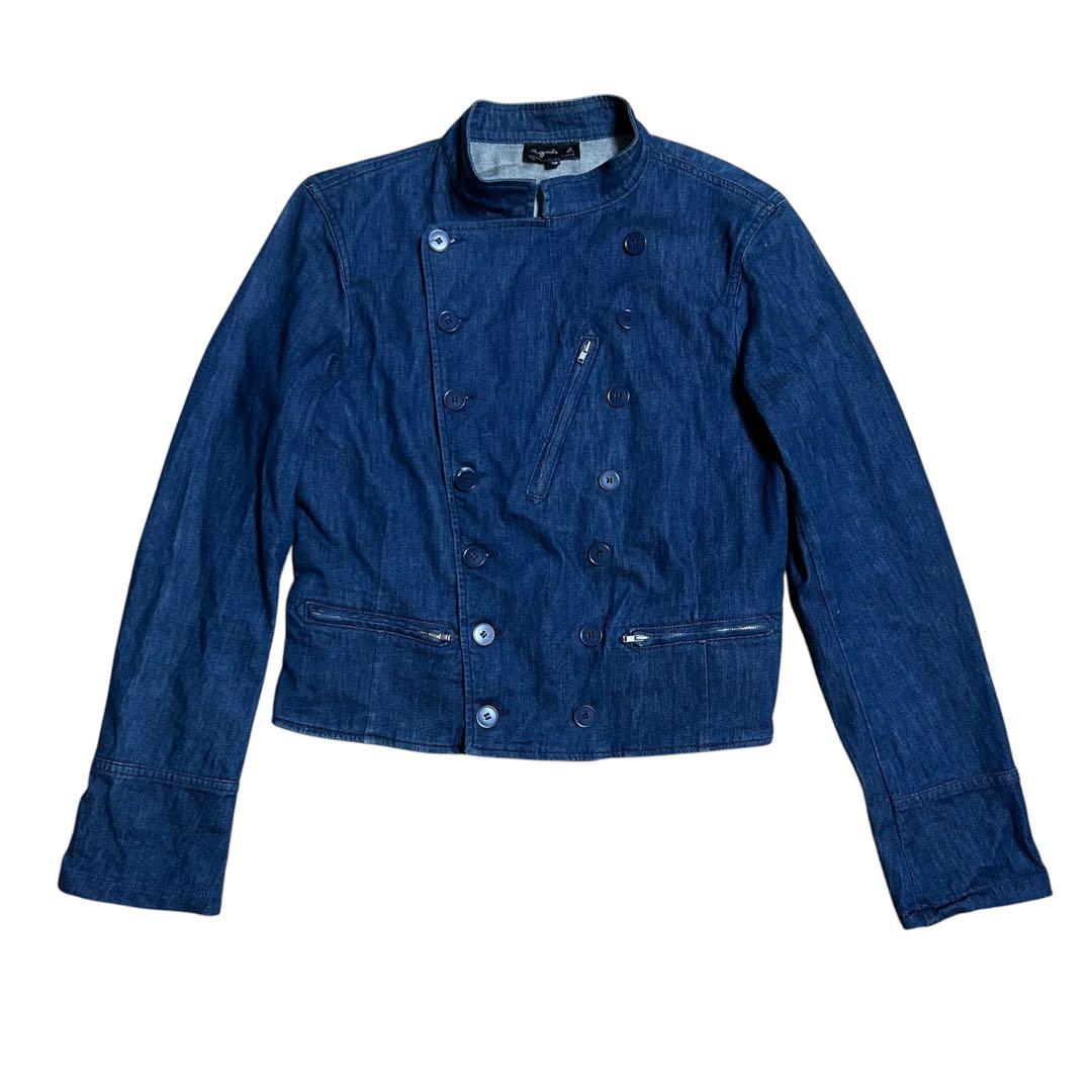 名作 agnes b. PARIS アニエスベー デニムナポレオンジャケット