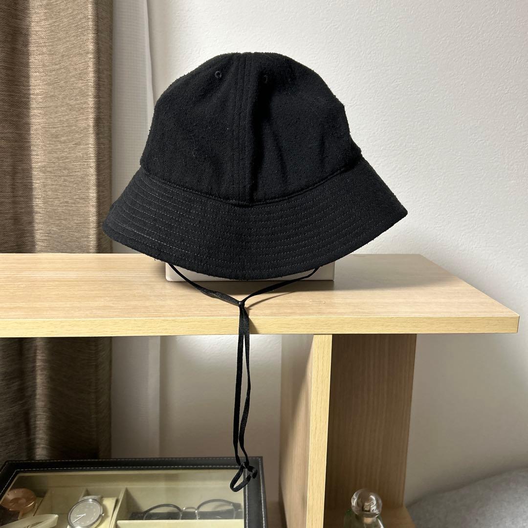 COMOLI ブラック　シルクネップ ハット