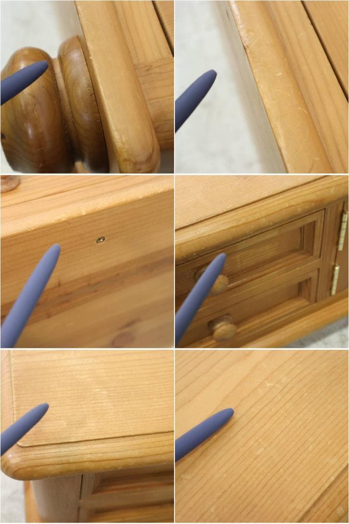 RUSTIC TWENTY SEVEN パイン材 ローボード 100cm TV台