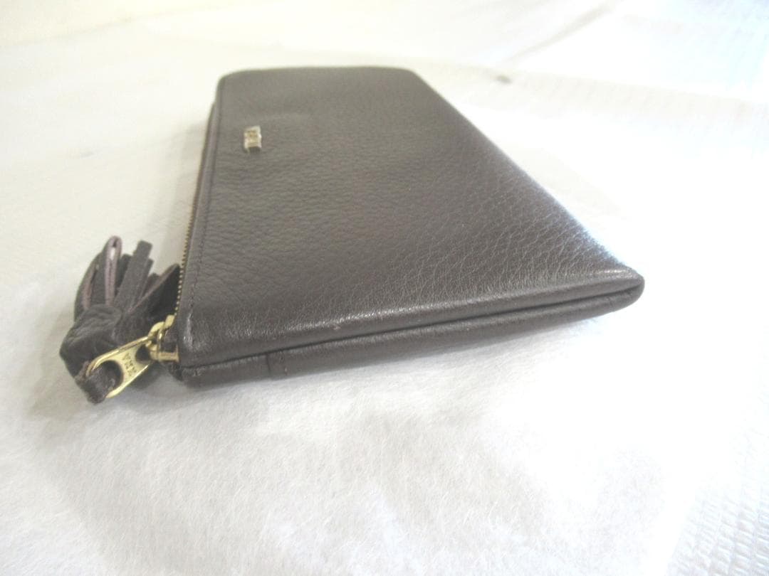 極美品☆IBIZA イビサ（イビザ）　　L字ファスナー　本革レザー　長財布