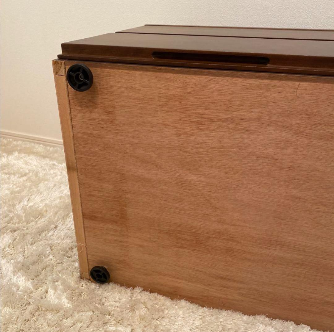 廃盤品 無印良品 ローチェスト 2段 バーチ材 ブラウン muji