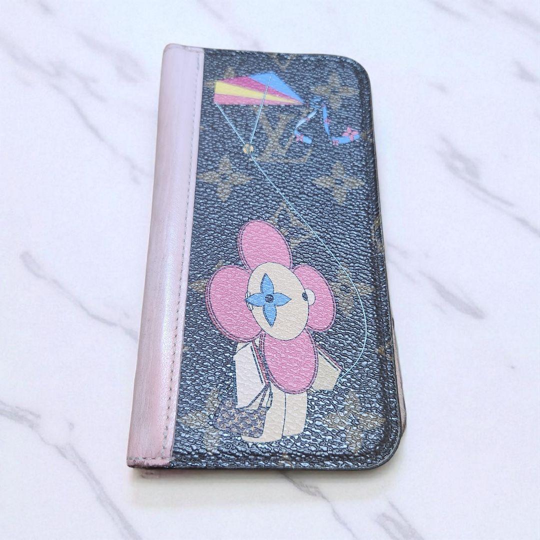 ルイヴィトン フォリオモノグラム 手帳型スマホケース ヴィヴィエンヌ