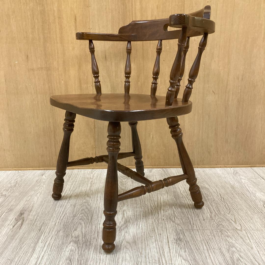 【飛騨産業】キツツキ　アームチェア　ダイニングチェア　椅子　木製　A