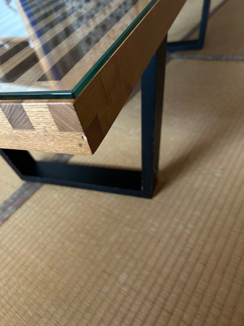 ジョージネルソン プラットフォームベンチ リプロダクト ガラス天板付　美品