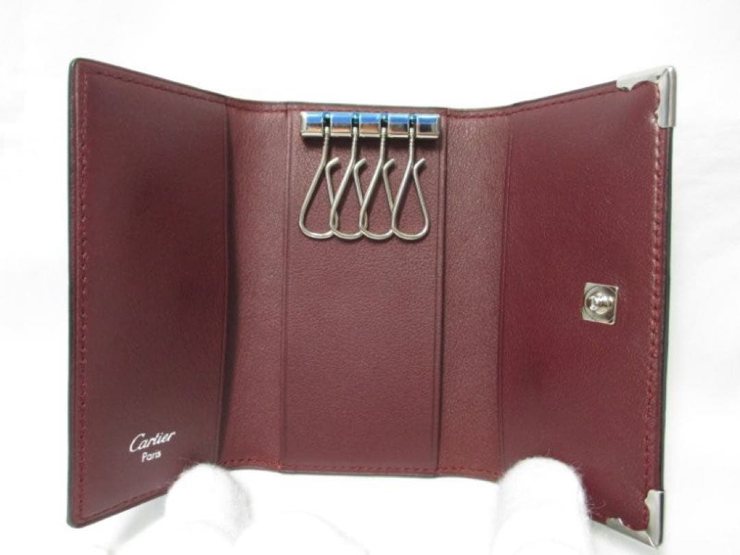 新品・未使用品 カルティエ ４連キーケース 黒 ブラック Cartier 本物
