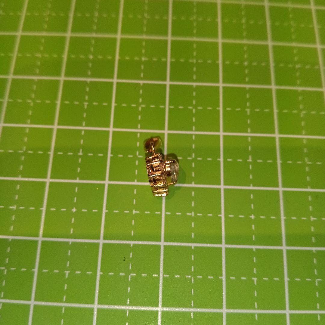 k18 アクアマリンネックレストップ(メレダイヤ付き)　ハートモチーフ