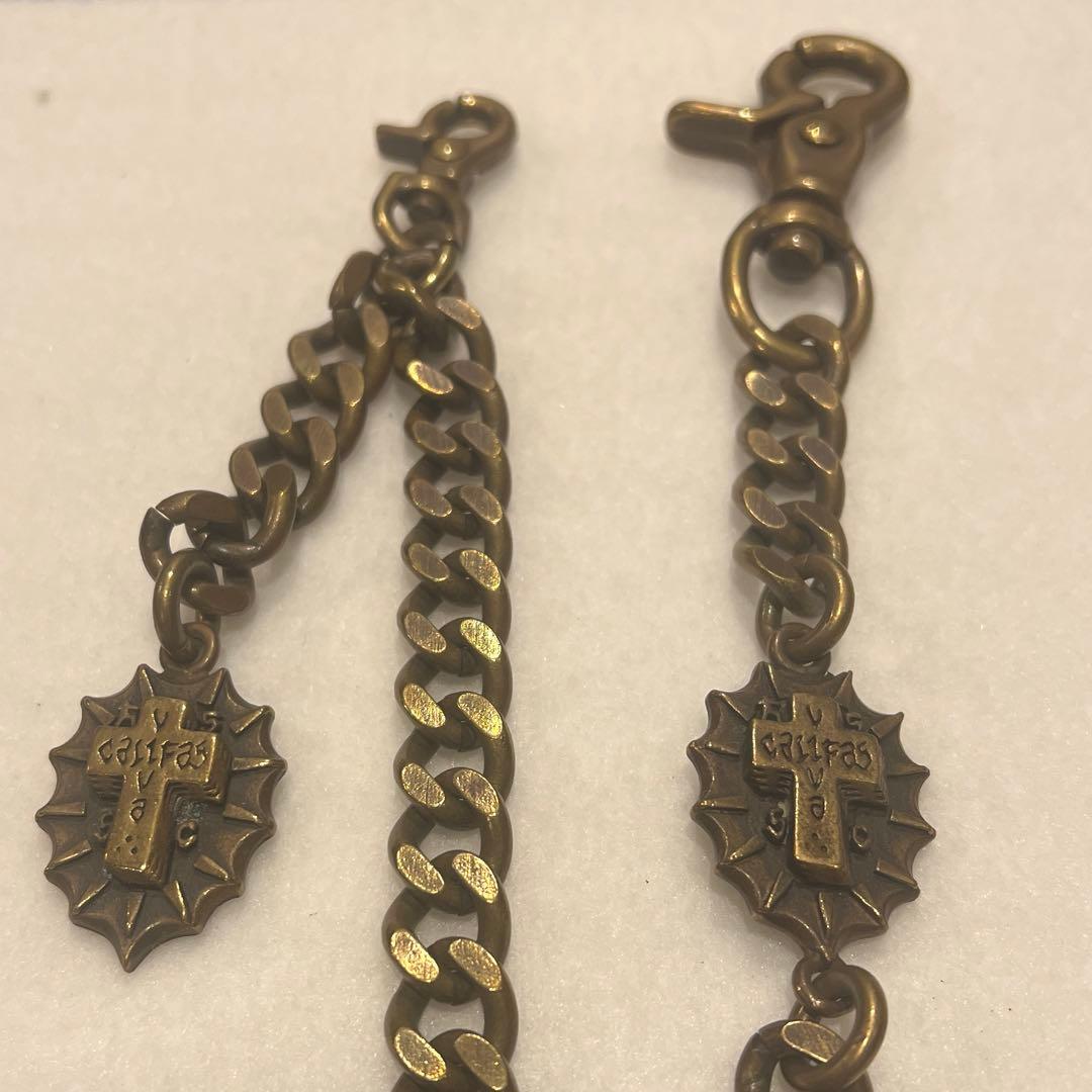 KUSTOMSTYLE 真鍮ウォレットチェーン スカルキーホルダー(オマケ)