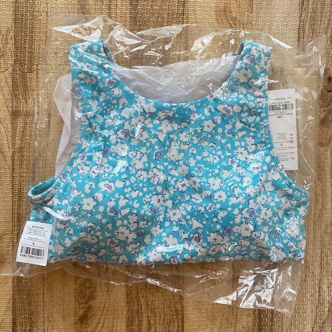 スカーラ　アメリカンスリーブショートタンクトップ　S