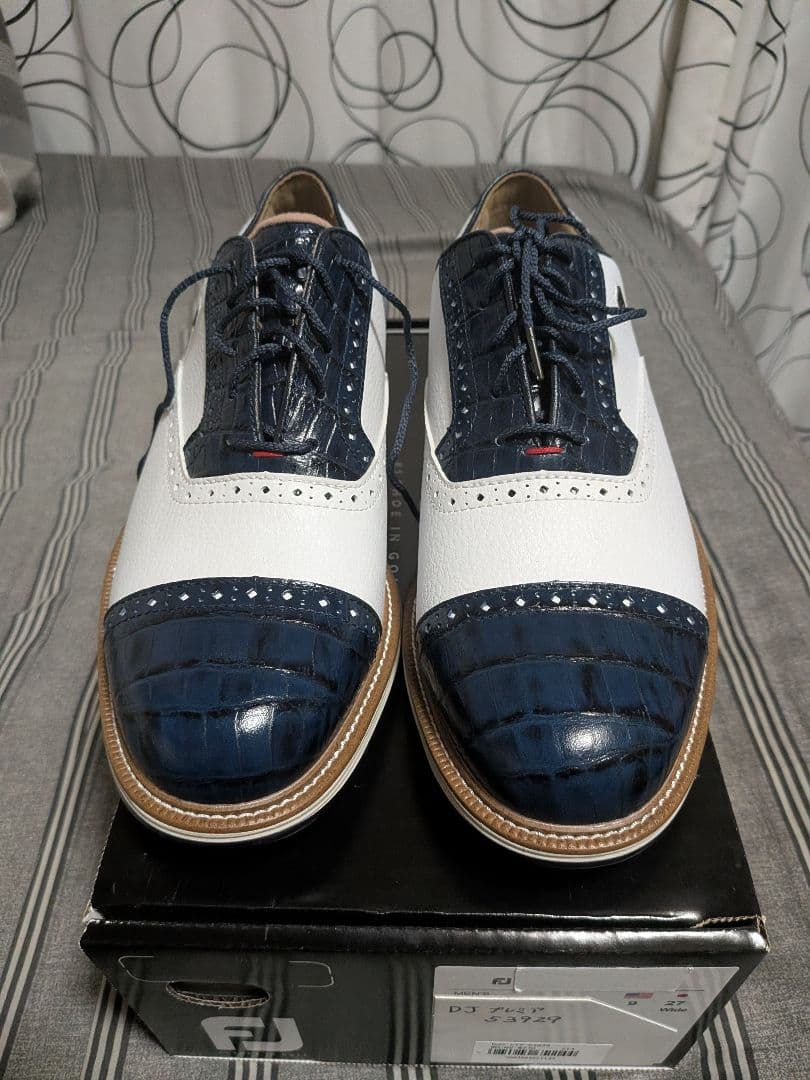 FOOTJOY ゴルフシューズ ホワイト/ネイビー