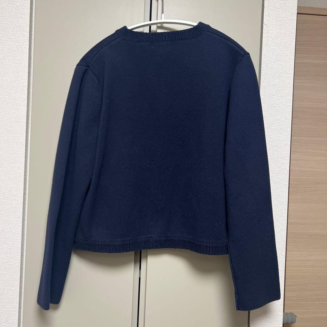 限定値下げ中）anuans オリジナルボタンノーカラーニットジャケット