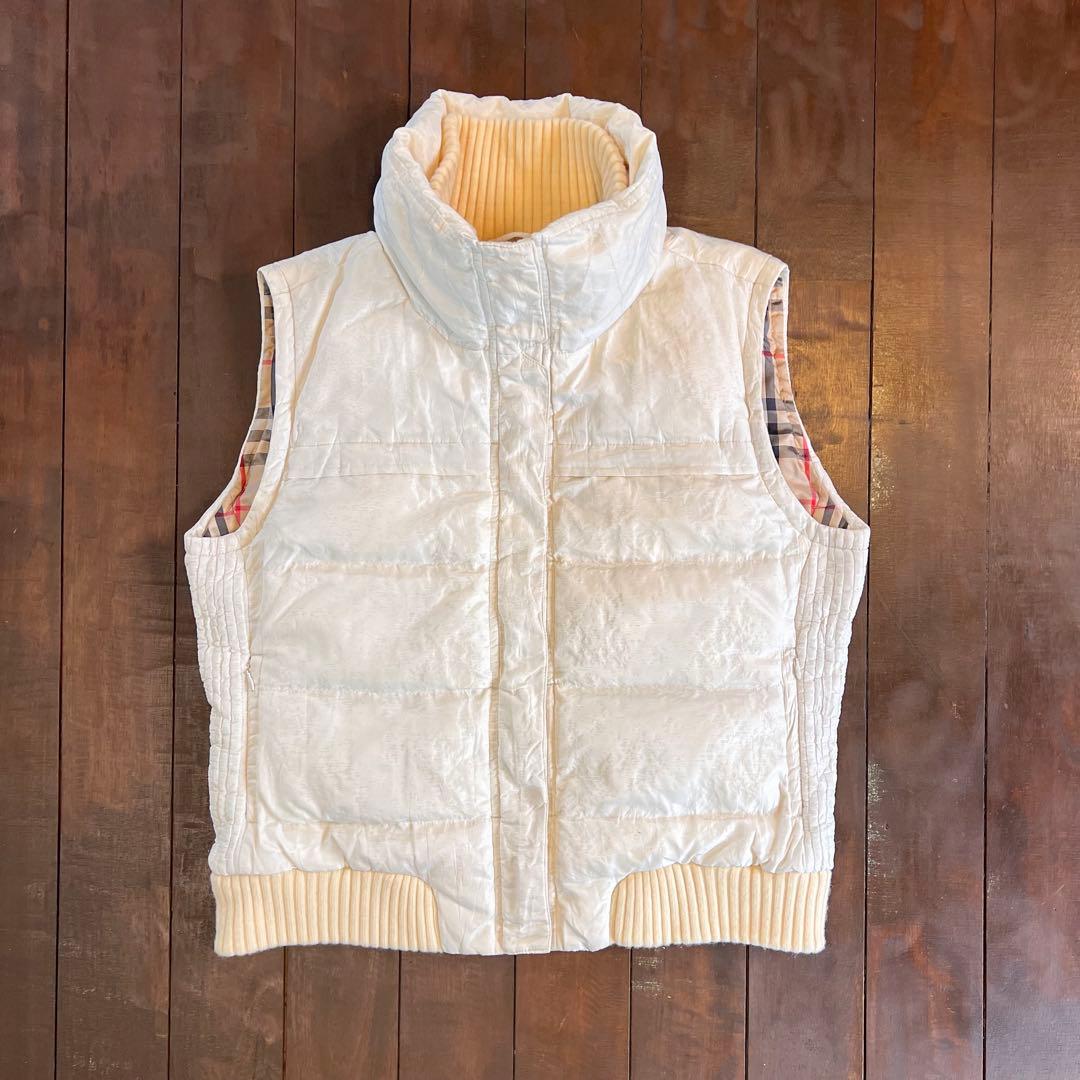 レア！【BURBERRY バーバリー】 ダウンベスト ノバチェック ユニセックス