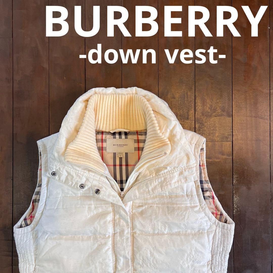 レア！【BURBERRY バーバリー】 ダウンベスト ノバチェック ユニセックス