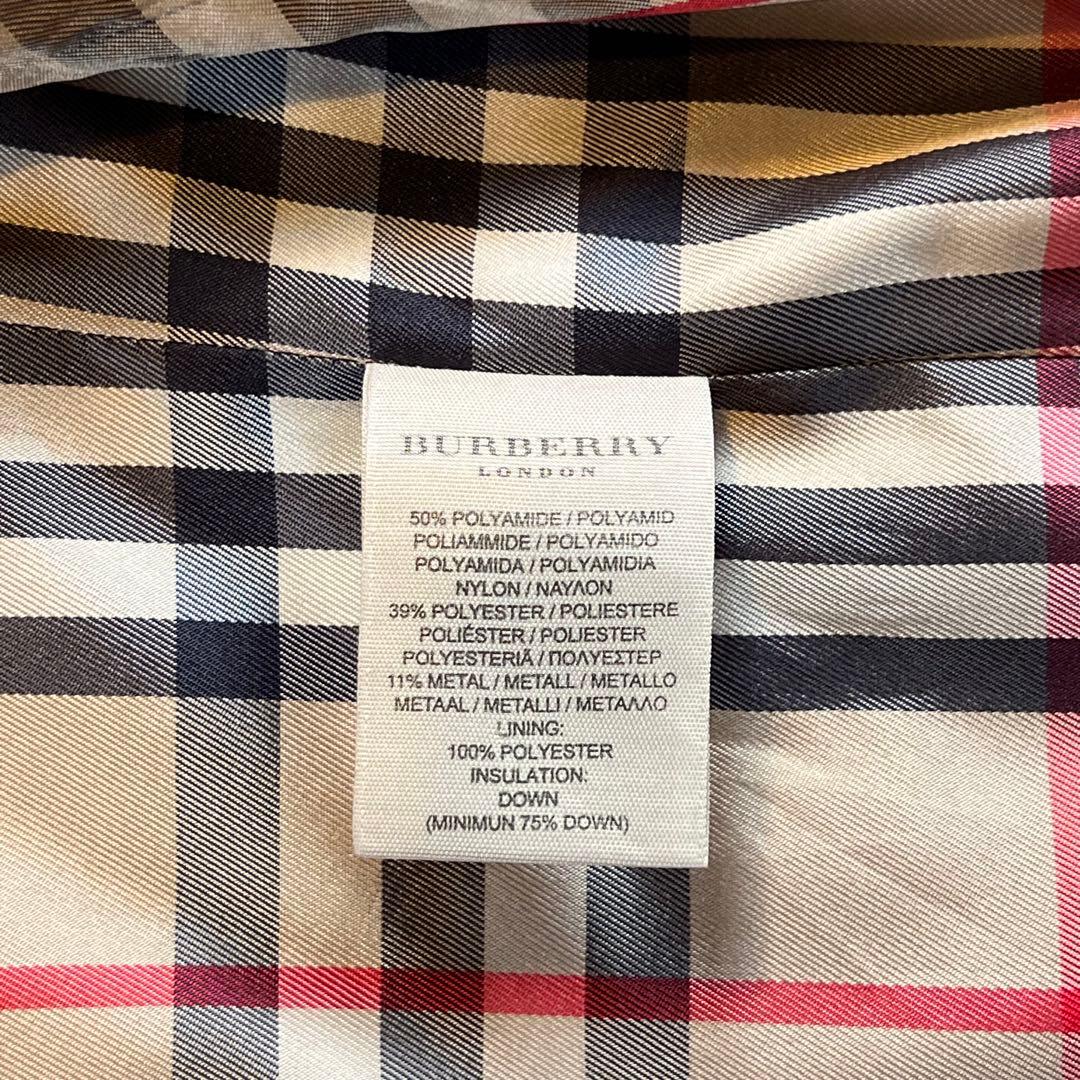 レア！【BURBERRY バーバリー】 ダウンベスト ノバチェック ユニセックス
