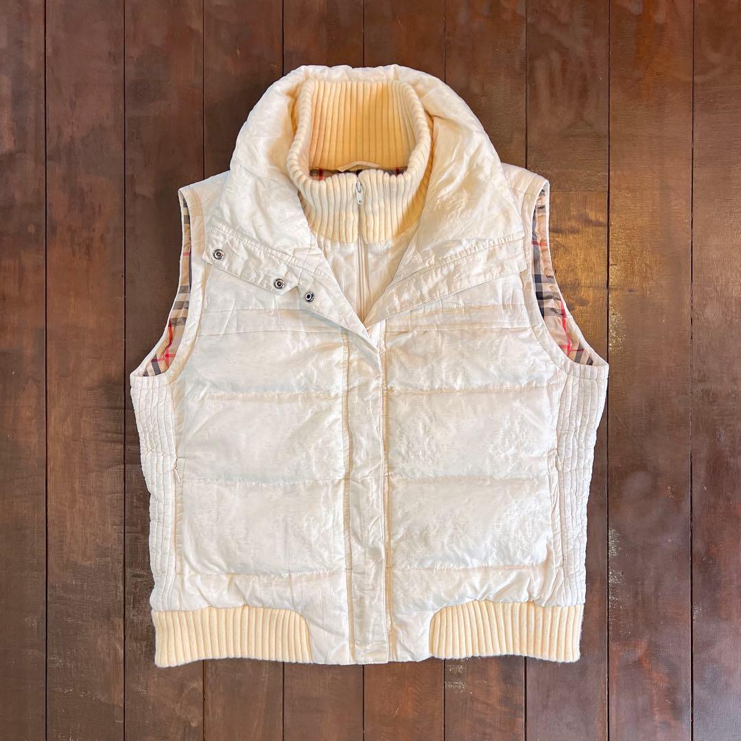 レア！【BURBERRY バーバリー】 ダウンベスト ノバチェック ユニセックス
