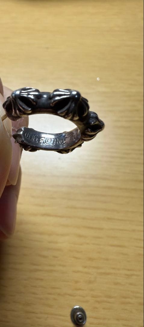 美品 CHROME HEARTS シルバー フープピアス