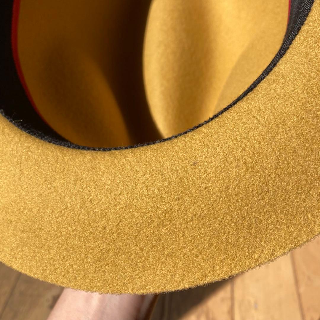 ボルサリーノ　中折れ帽子　フェルトハット
