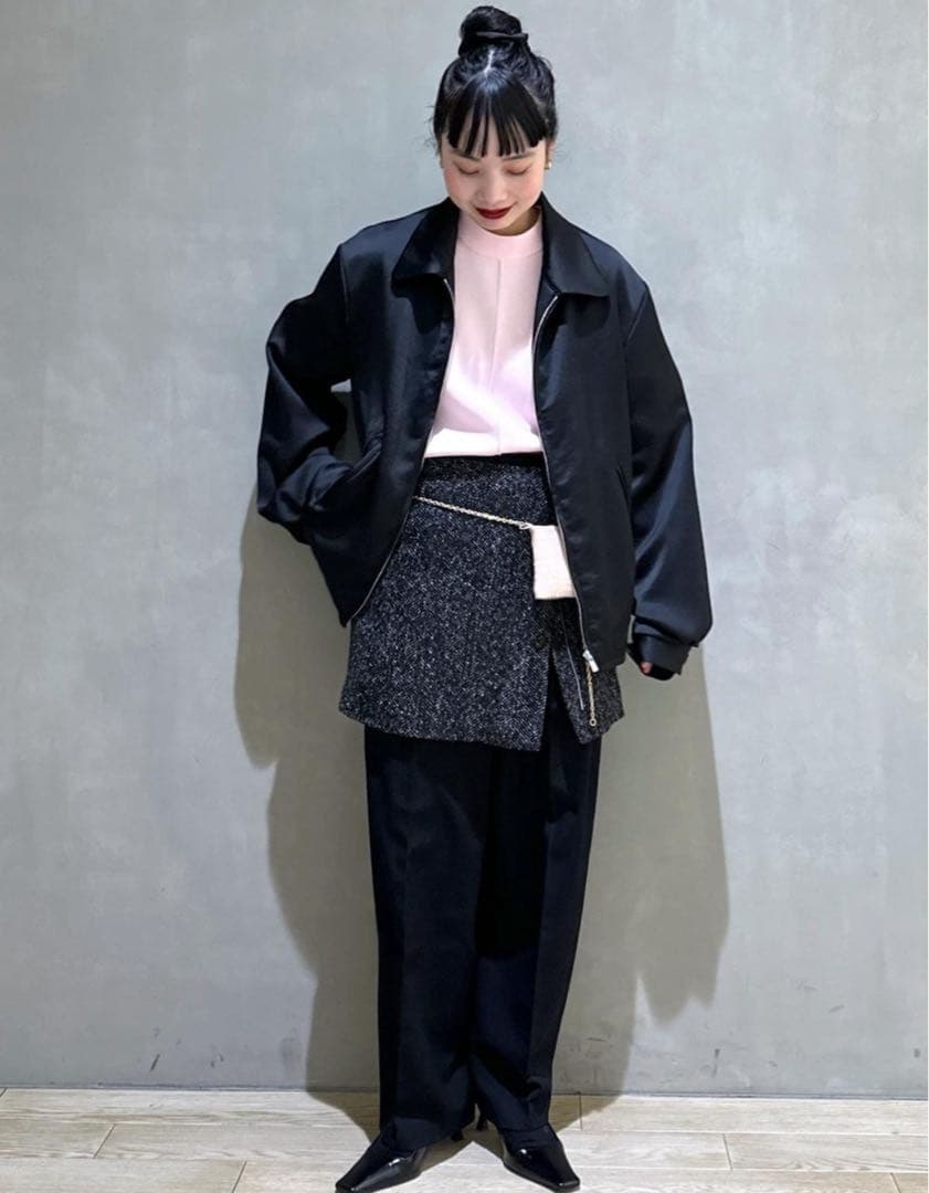 よこちゃん 新品タグ付き ADAM ET ROPE’ ツイードミニスカート